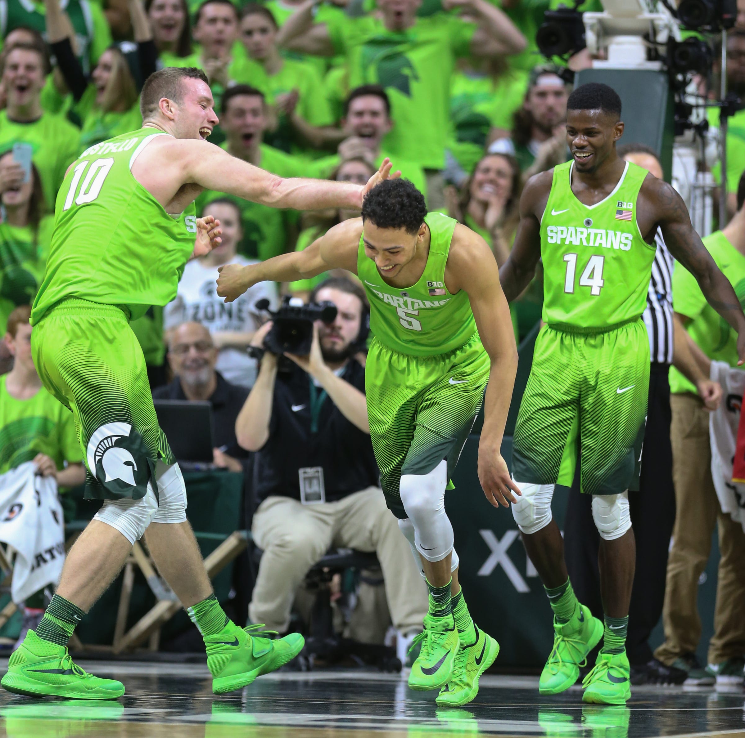Spartans' lime basketball uniforms are